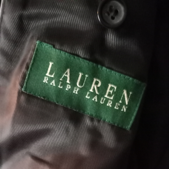 Ralph Lauren Long Wool and Cashmere Coat/44R w/ Leather M Gloves - Picture 7 of 13